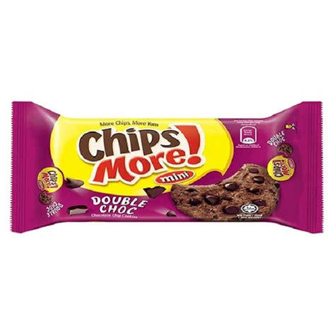 Chips More Double Choc Chocolate Chip Cookies 153gm Glamshow