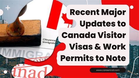 🇨🇦 Recent Major Updates To Canada Visitor Visas And Work Permits To Note