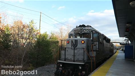 Nj Transit Atlantic City Line Train At Lindenwold Nj Rr Gp40ph 2b