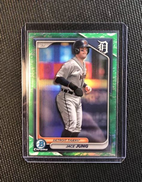 2024 BOWMAN JACE Jung réfracteur de lueur lunaire BCP 5 tigres EUR 0