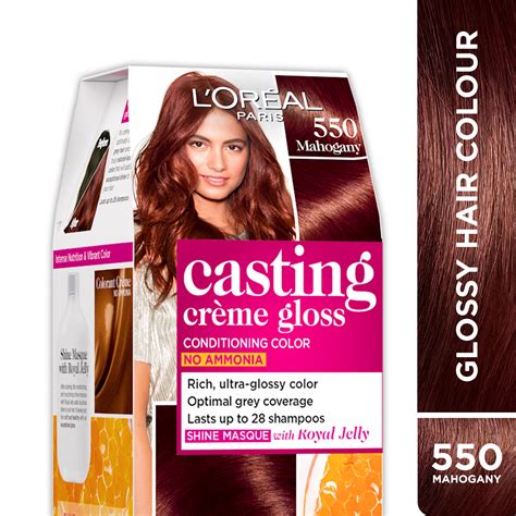 Buy Loreal Paris Casting Creme Gloss Hair Color 550 Mahogany 875g72ml Online At Best Price