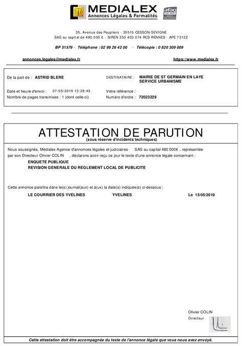 Calaméo Attestations De Parution