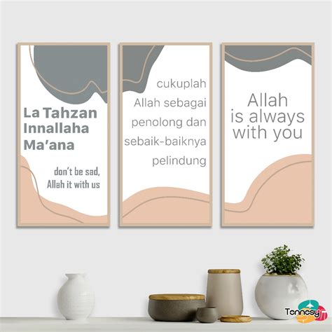 Jual Tennesy Hiasan Dinding Quote Kata Mutiara Islami X Cm Wall