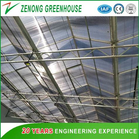 Venlo Type Polycarbonate Sheet Multi Roof Greenhouse With Shading Net