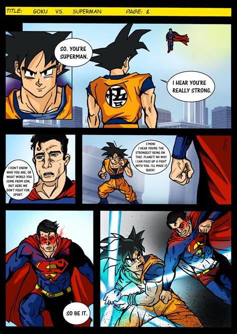 Goku Vs Superman by ChandlerPayneArt on DeviantArt