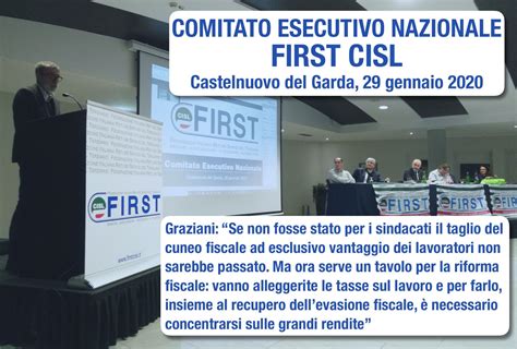 Esecutivo First Cisl Graziani La Stagione Della Mobilitazione Non