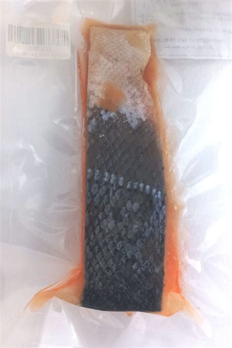 Frozen Fish Salmon Fillet Skin On Portion Approx 150g 200g Per