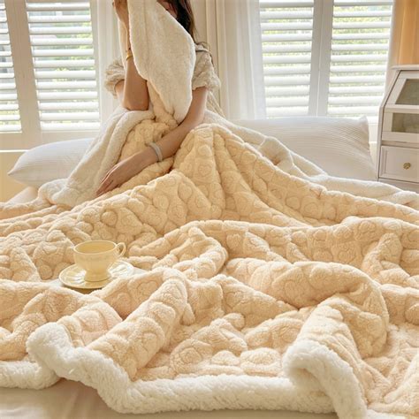 Soft Fluffy Faux Fur Throw Blanket Twin Tie Dye Shaggy Furry Warm