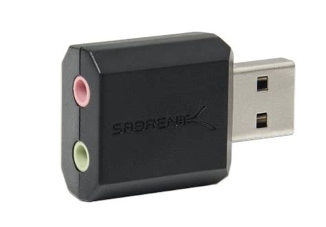 Sabrent Usb External Stereo Sound Adapter For Windows And Mac Plug And Play No Drivers Needed