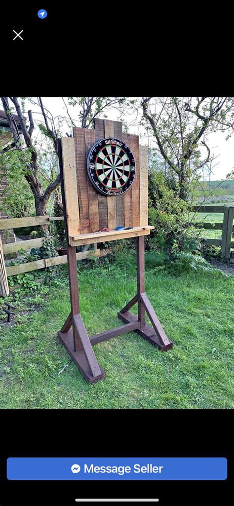 Pin On Deck In 2024 Dartboard Stand Diy Outdoor Dart Board Backyard