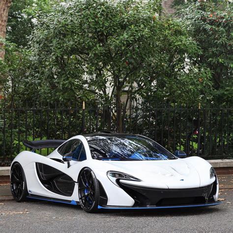 Mclaren P1 Painted In Alaskan Diamond White W Exposed Carbon Fiber And