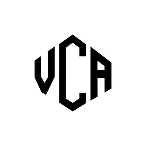 VCA letter logo design with polygon shape. VCA polygon and cube shape ...