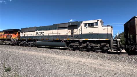 BNSF 6323 Leading NB E MICBAM With Second Out Executive MAC Unit