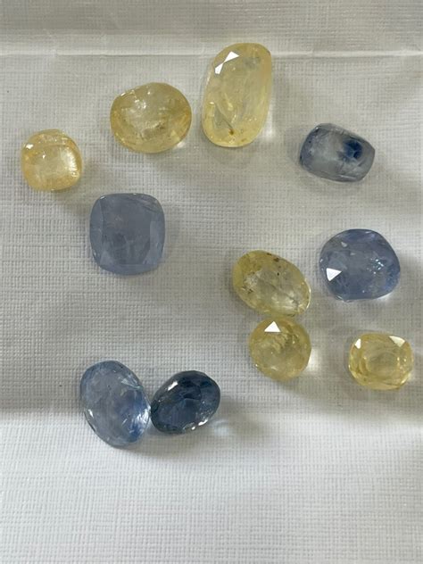 Mixed Cut Astrology Ceylon Srilankan Natural Blue Sapphire Neelam