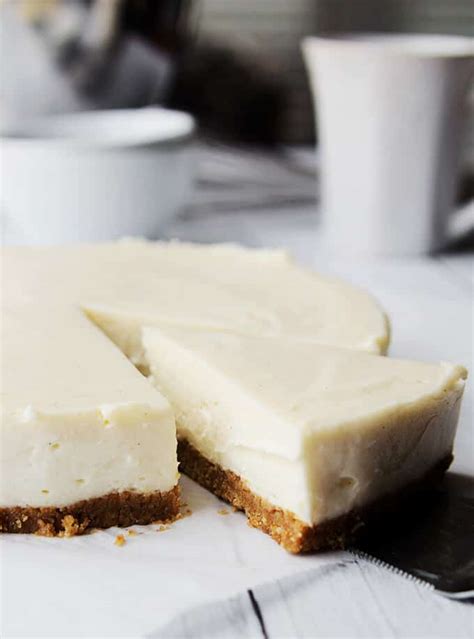 Simple Cheesecake Recipe Eggless Amy In The Kitchen