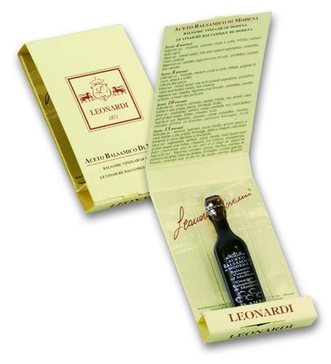 Aceto Balsamico Di Modena IGP 4 Travasi Monodose 7 Ml Acetaia Leonardi