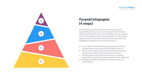 Blank 4 Level Pyramid Template Slide Free Download