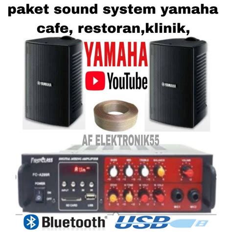 Jual Paket Sound System Yamaha Cafe Atau Restoran Kantor Unit Speaker