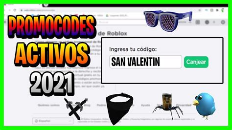 Promocodes Roblox Todos Los Promocodes Activos De Roblox 2021 Febrero Youtube