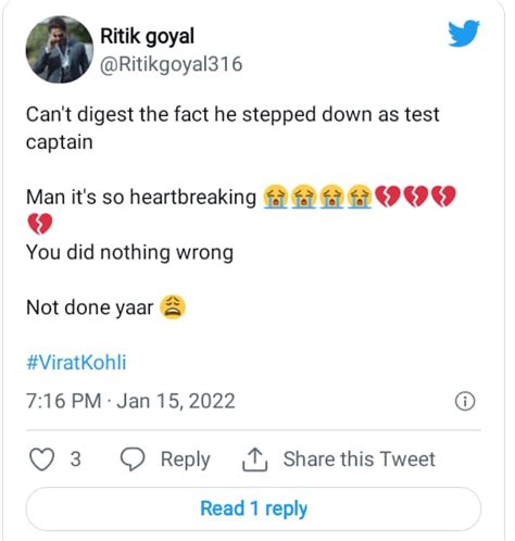 Omg Twitterati In Shock After Virat Kohli Relinquishes From Test