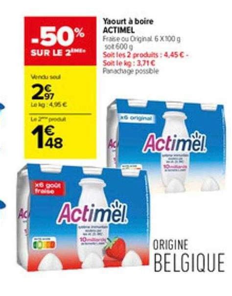 Promo Yaourt Boire Actimel Chez Carrefour Contact