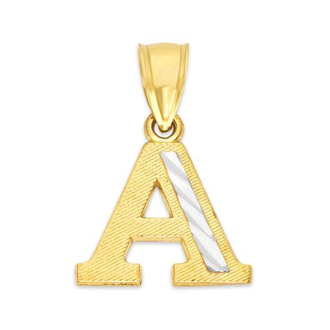 14k Gold Initial Necklace Personalized Name Necklace Ts For Her