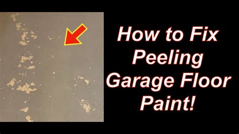 Is Your Garage Floor Paint Peeling Here S A Solution Diy Youtube