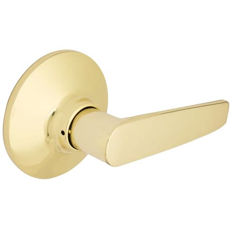 Defiant Olympic Polished Brass Hallcloset Passage Door Lever The Home Depot Canada