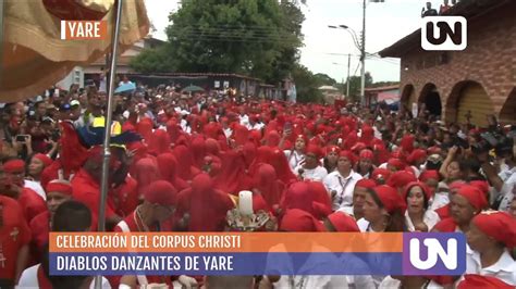 Celebración del Corpus Christi Diablos Danzantes de Yare YouTube