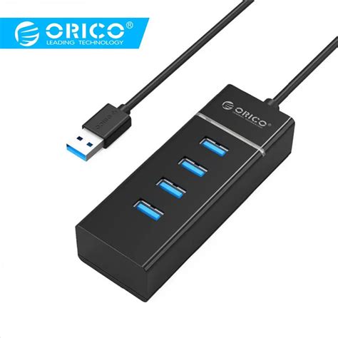 Orico 4 Port Usb Hub High Speed Multi Usb Splitter Portable 3 0 Adapter