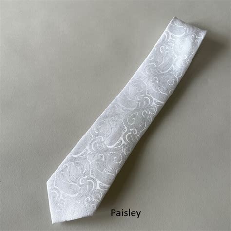 Paisley White Tie 3003 White Elegance