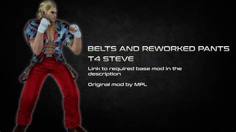 Tekkenmods Tekken 4 Steve Fox Belts And Pants Addon