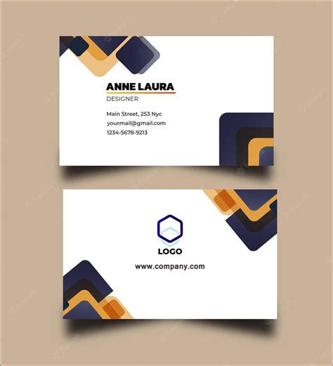 Premium Vector | Brown box business card template