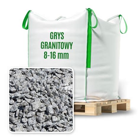 Grys granitowy kamień dalmatyńczyk grys ozdobny 8 16 1000 kg Big bag