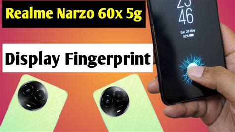 Realme Narzo 60x 5g Display Fingerprint Setting How To Set Display