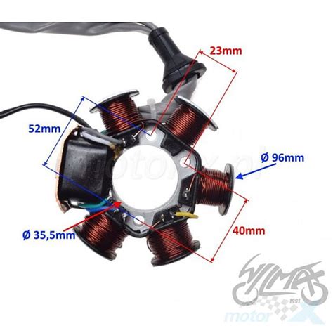 Stator Iskrownik Stojan Alternatora Cewek Wm Motor Piaggio