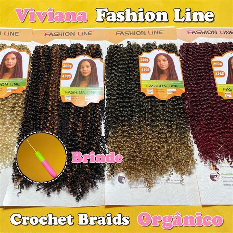 Viviana Cm Fashion Line Cabelo Cacheado Org Nico P Crochet Braids