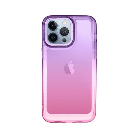 Capa iPhone 13 Pro Max Space Degradê Lilás Rosa Copertini