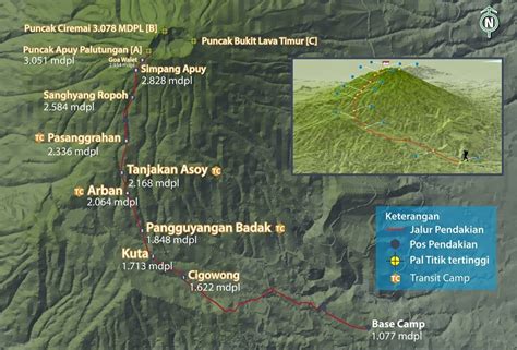 Jalur Pendakian Gunung Ciremai Via Palutungan Lebih Landai Tapi