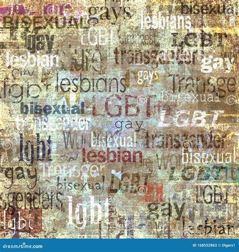 LGBT Concept Conceptual Lesbian Gay Bisexual And Transgender Poster Design Stock Vector