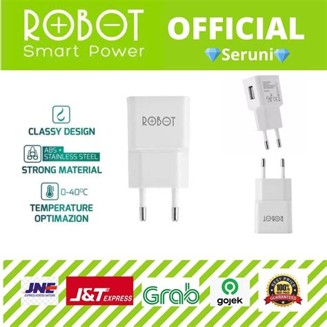 Jual ADAPTOR ROBOT RT K4 5V 1A WHITE ECERAN TANPA PACKING Shopee