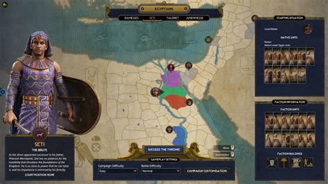 Total War Pharaoh Factions All Leaders And Play Styles Video Games