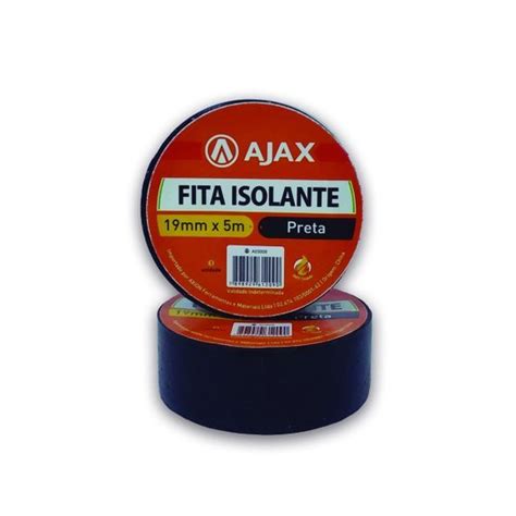 Fita Isolante Preta Antichamas Mm X Metros Rolos Ajax