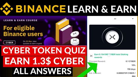 Binance Learn And Earn CYBER Quiz Answers New CyberConnect Quiz