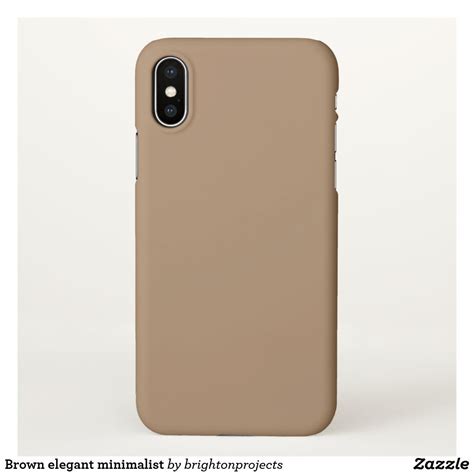 Brown Elegant Minimalist IPhone Case Zazzle In 2021 Minimalist