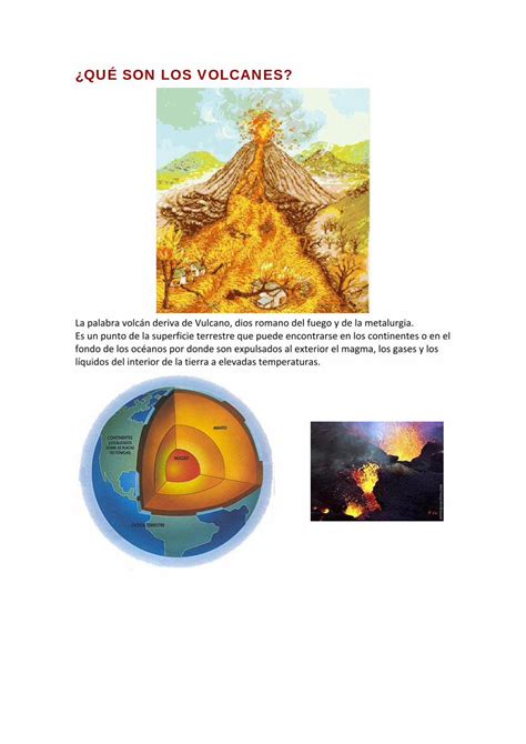 PDF Volcanes Tipos 6º PRIMARIA DOKUMEN TIPS