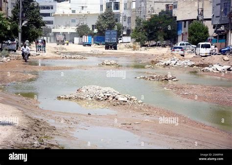 Commuters Are Facing Inconvenience Due To Wreckage Condition Of Road