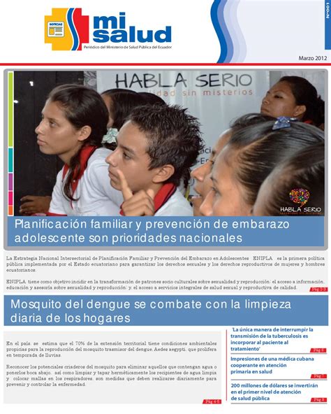 Periódico Digital Mi Salud Nº 01 By Ministerio De Salu Pública Del Ecuador Issuu