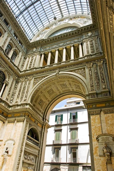 Galleria Vittorio Emanuele In Naples Stock Image Image Of Monument