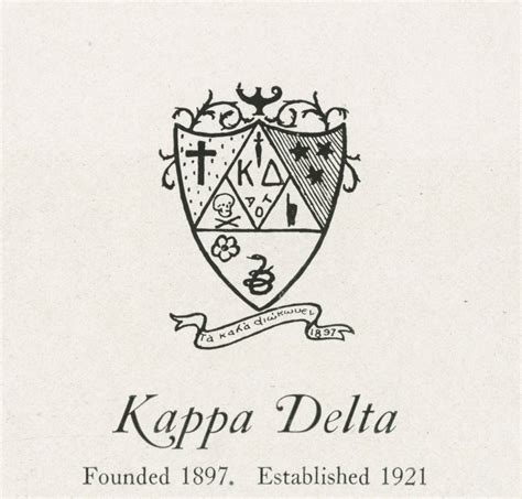 Kappa Delta Crest Outline